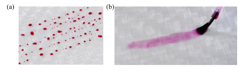 等離子表面處理前后的達(dá)因筆測(cè)試效果