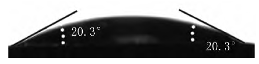 等離子體清洗后水滴角檢測(cè)